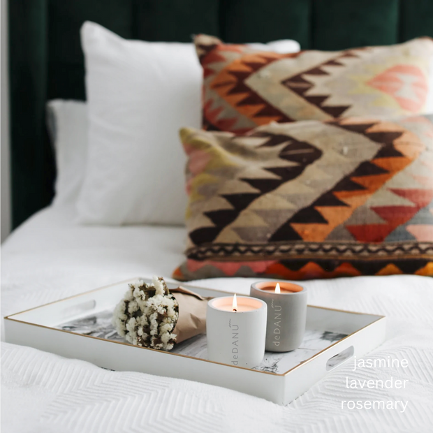 TRANQUIL natural stone vessel candle
